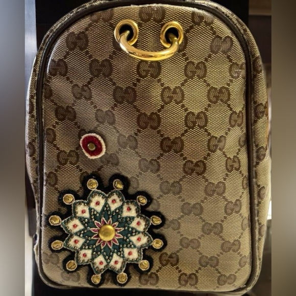 GUCCI GG CRYSTAL FABLE BABOUSKA BOSTON Vintage Classic Handbag Italy w/COA - Picture 14 of 16